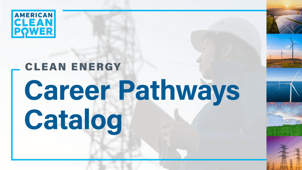 Banner for ŷɫƬ's Clean energy Career Pathways Catalog.